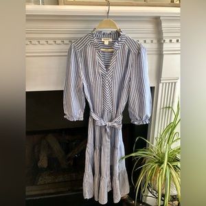 Boutique Striped Tiered Dress